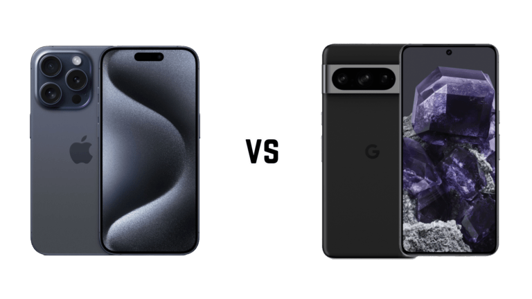 The Pixel 8 Pro and the iPhone 15 Pro