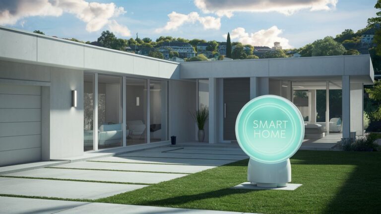 A modern smart home.