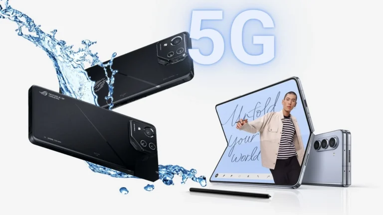 5G phones: Asus ROG Phone 8 Pro and Samsung Galaxy Z Fold 5