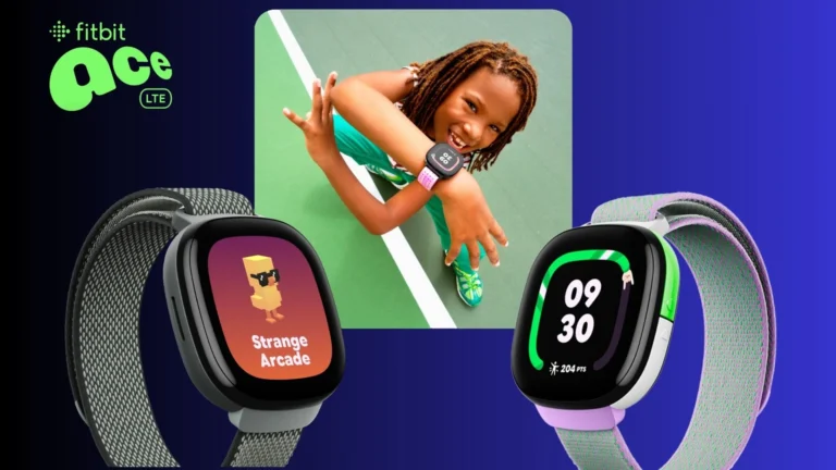 The Fitbit ACE LTE in two colors.