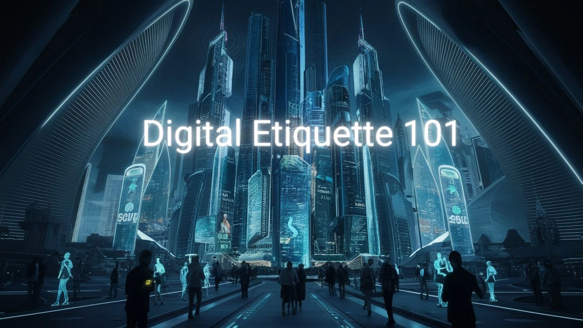 a futuristic cityscape