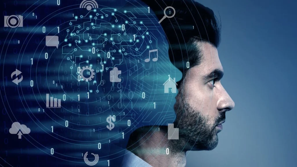 close up of a man illustrating the robotic process automation concept